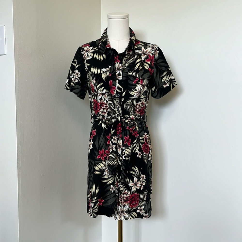 Tropical Hawaiian Shirt Dress